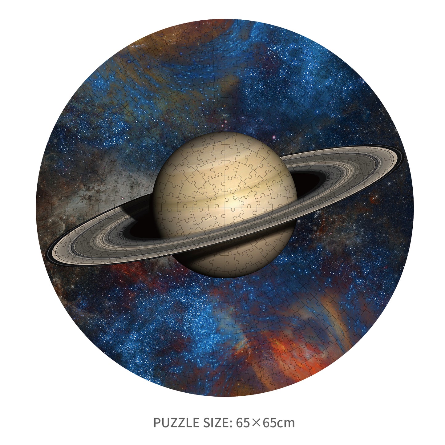 Saturn Round Jigsaw Puzzle 600pcs 65cm