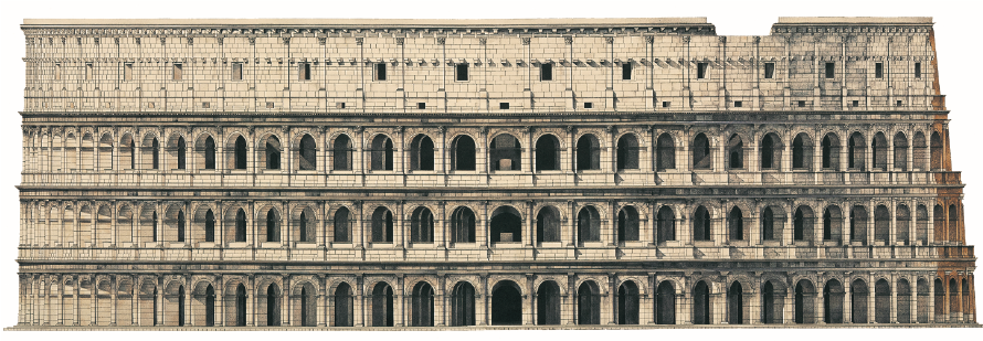 Roman Colosseum Panoramic Jigsaw Puzzle 1000pcs 98*34