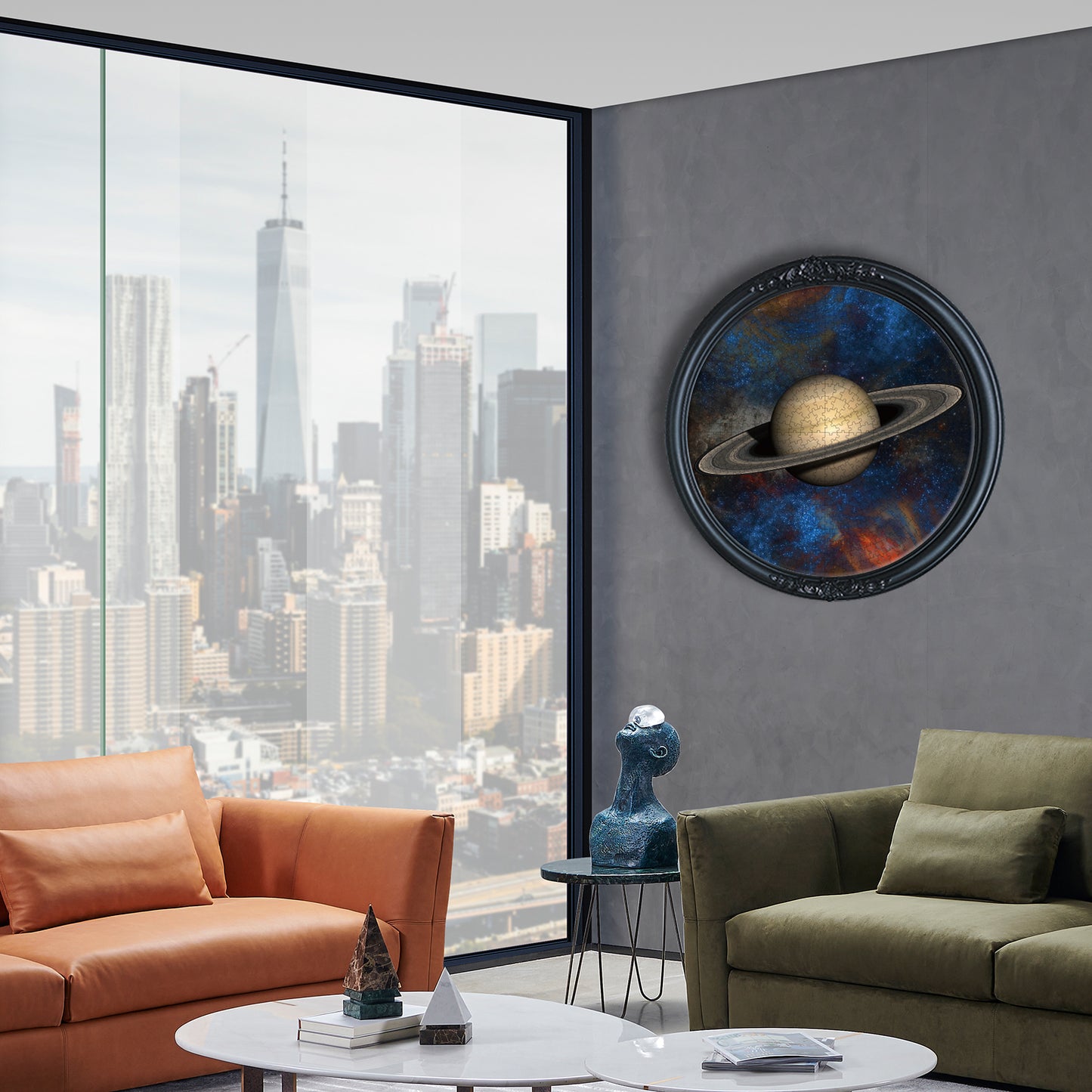 Saturn Round Jigsaw Puzzle 600pcs 65cm