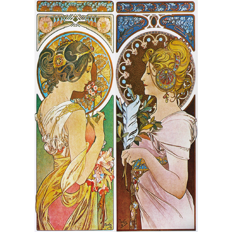 Alphonse Mucha - Two Ladies, 1902 artwork Jigsaw Puzzle 2000pcs 100*70cm