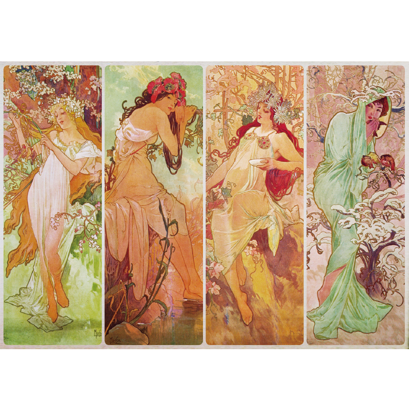 Alphonse Mucha - Les Saisons, 1898 artwork Jigsaw Puzzle 2000pcs 100*70cm