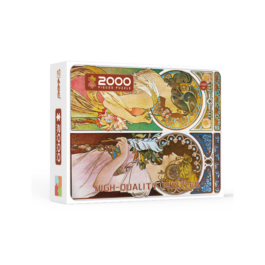 Alphonse Mucha - Two Ladies, 1902 artwork Jigsaw Puzzle 2000pcs 100*70cm