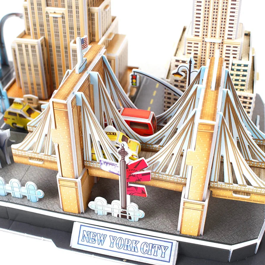 New York Skyline With LED Lights 3D Puzzle Large