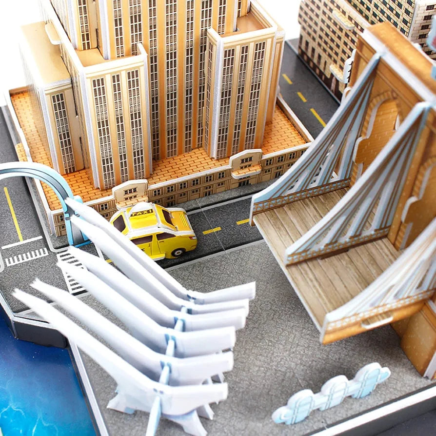 New York Skyline With LED Lights 3D Puzzle Large