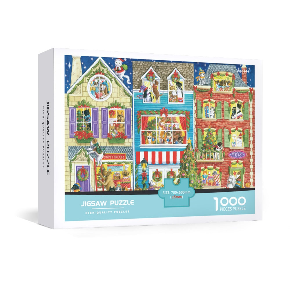 Christmas Pets Jigsaw Puzzle 1000pcs 70*50cm