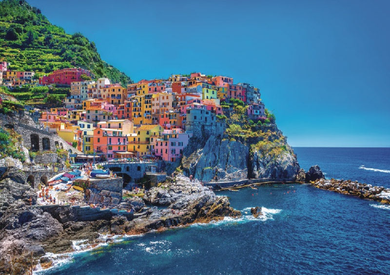 Italy, Manarola Liguria Day Scenery Jigsaw Puzzle 1000pcs 70*50cm
