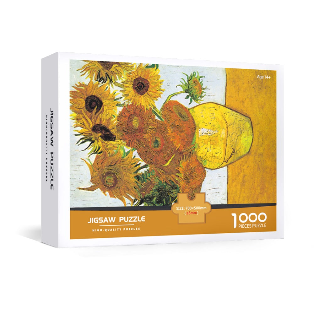 Vincent Van Gogh Sunflowers, 1889 artwork Jigsaw Puzzle 1000pcs 70*50cm