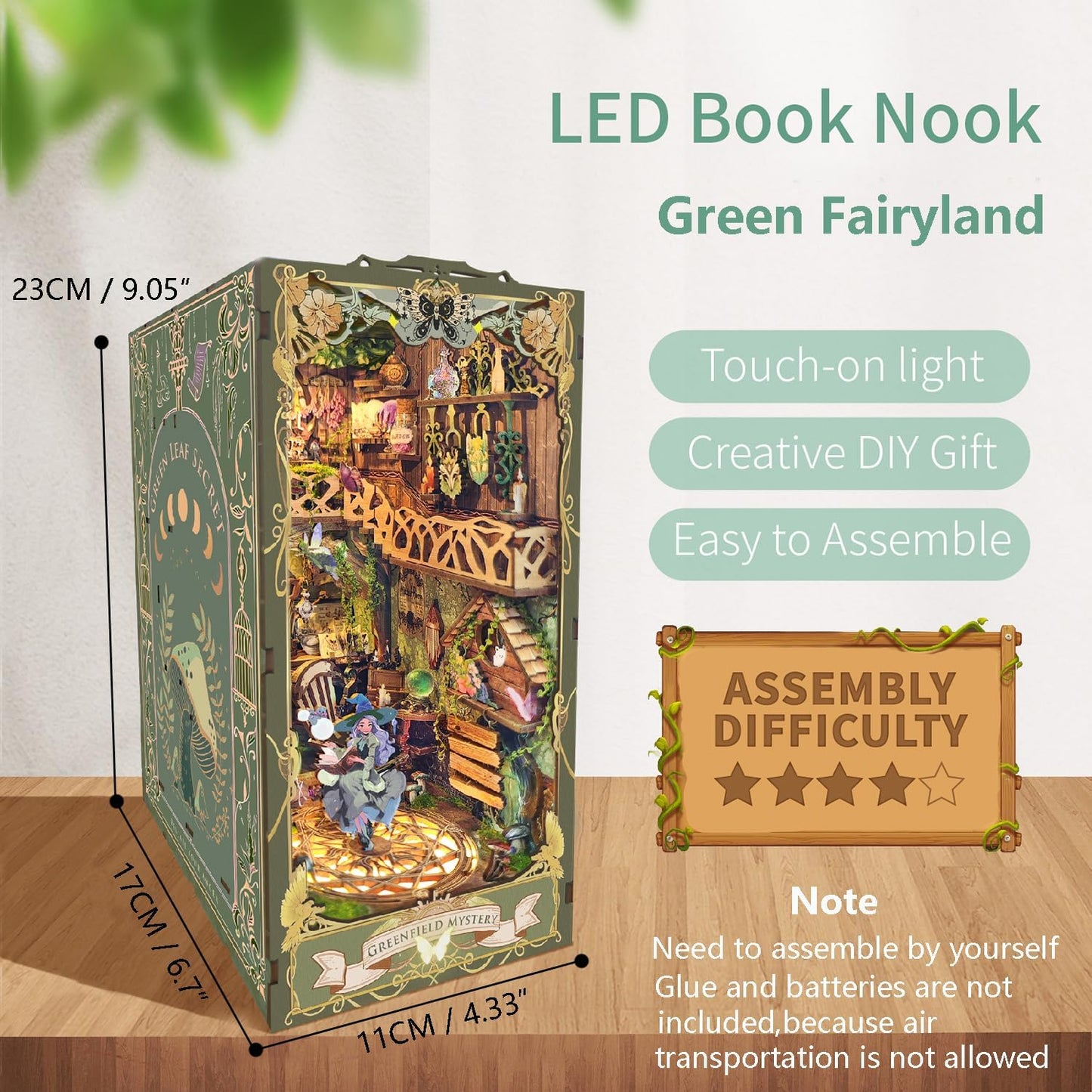 Green Fairyland DIY Miniature Book Nook