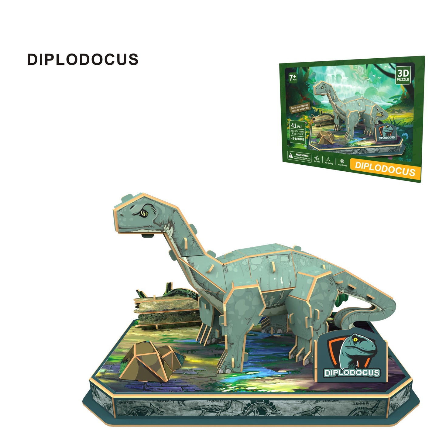 Diplodocus Dino 3D Puzzle