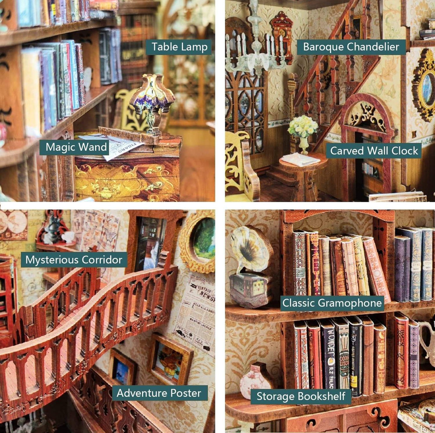 Magic House Book DIY Miniature Book Nook