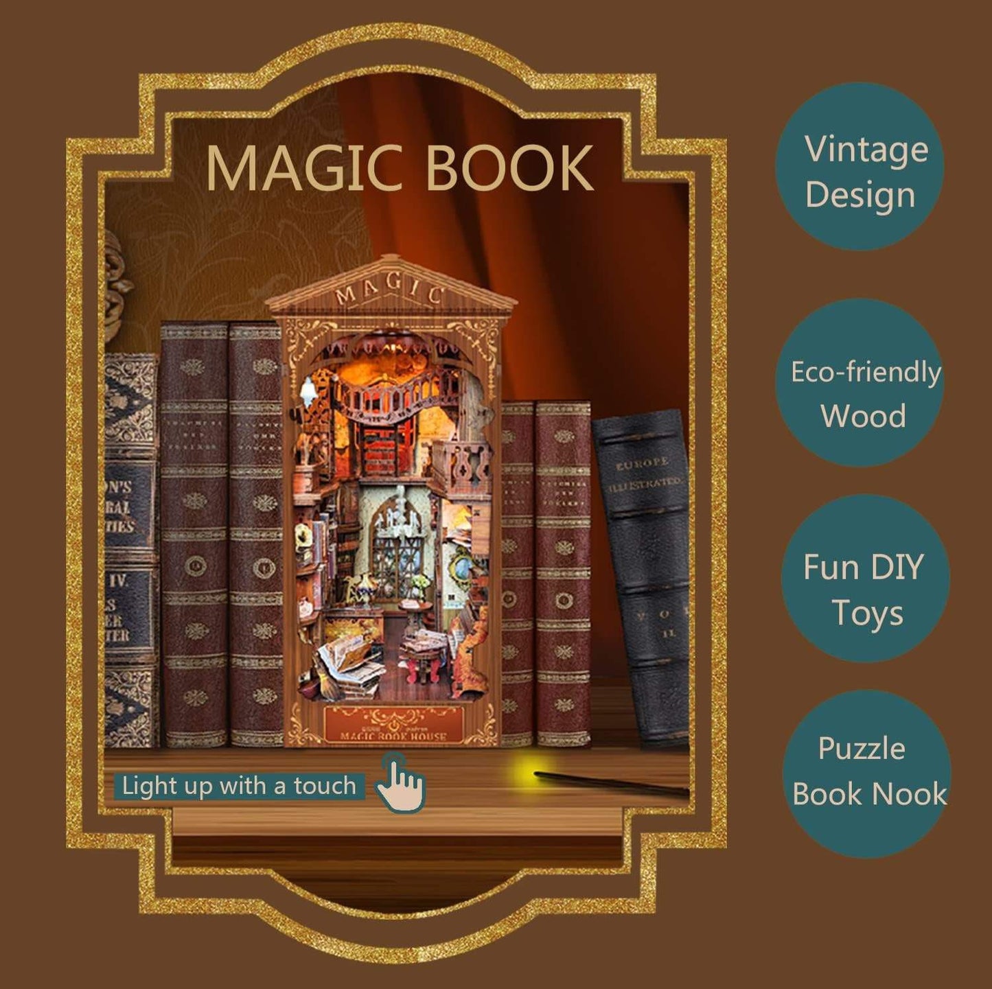Magic House Book DIY Miniature Book Nook