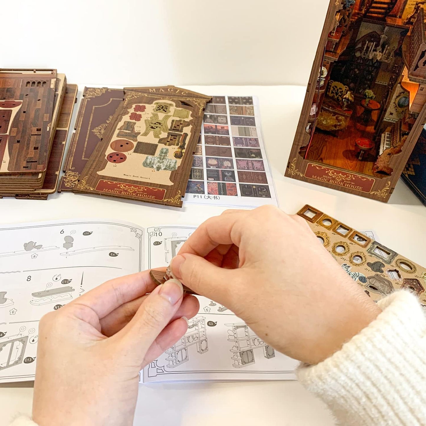 Magic House Book DIY Miniature Book Nook