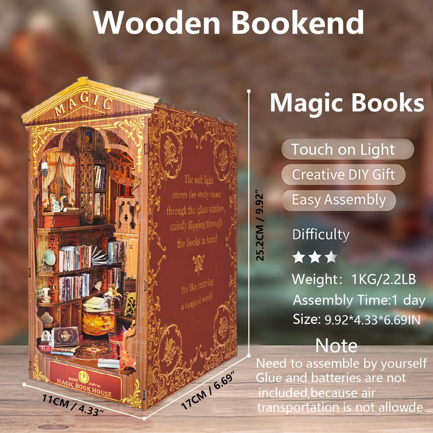 Magic House Book DIY Miniature Book Nook