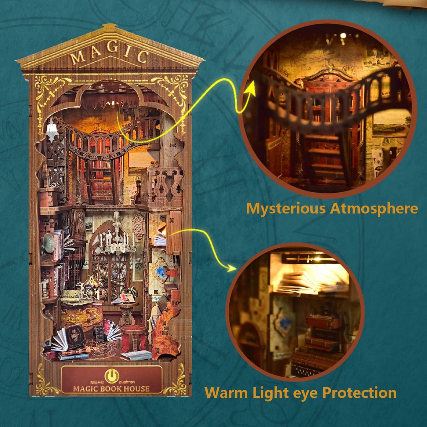 Magic House Book DIY Miniature Book Nook
