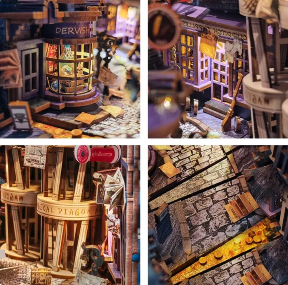 Magic Night Alley DIY Book Nook