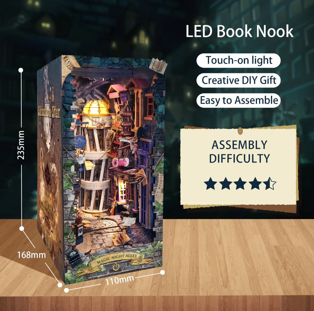Magic Night Alley DIY Book Nook