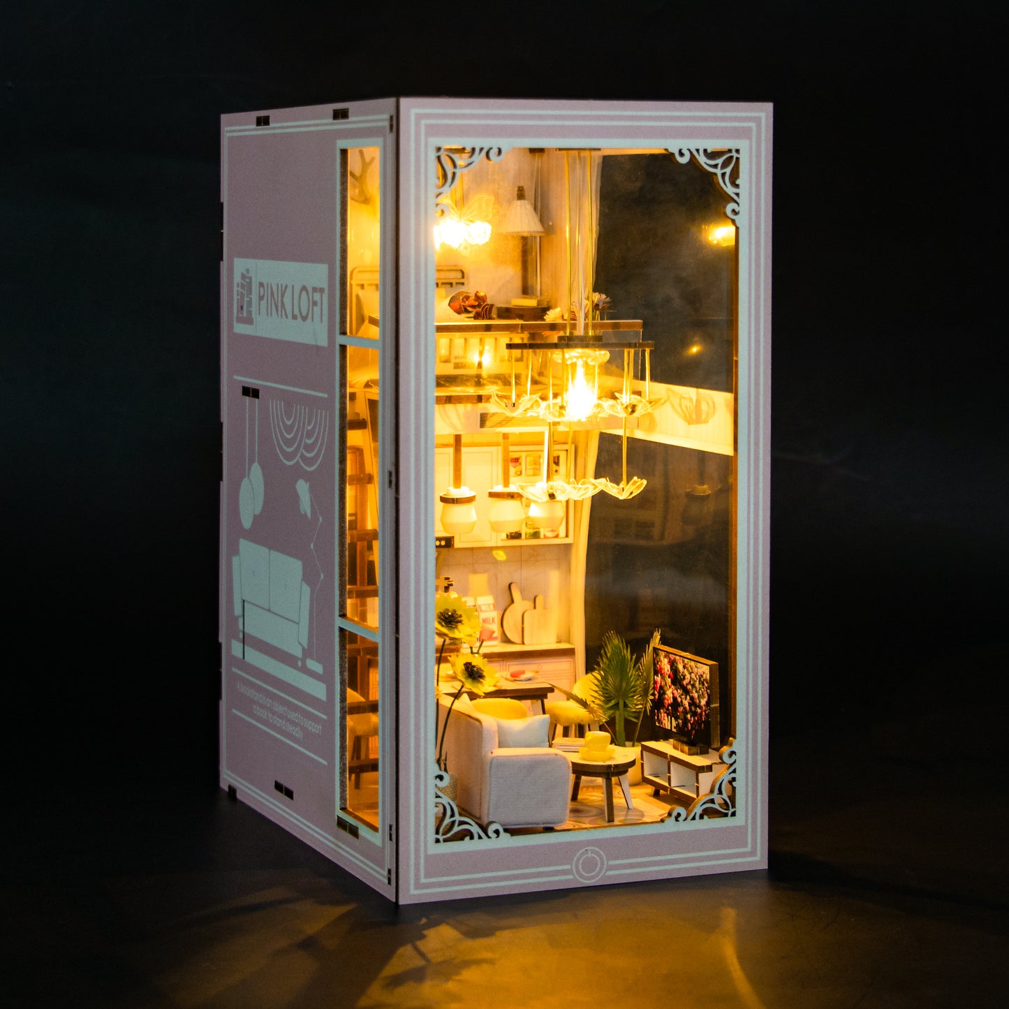 Pink Loft DIY Miniature Book Nook