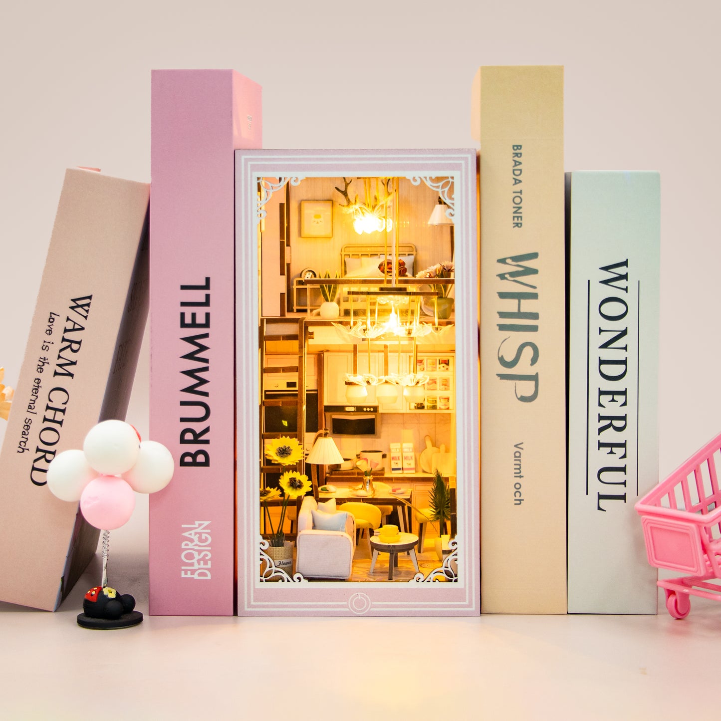 Pink Loft DIY Miniature Book Nook
