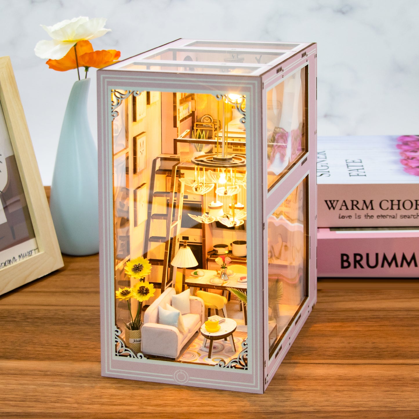 Pink Loft DIY Miniature Book Nook