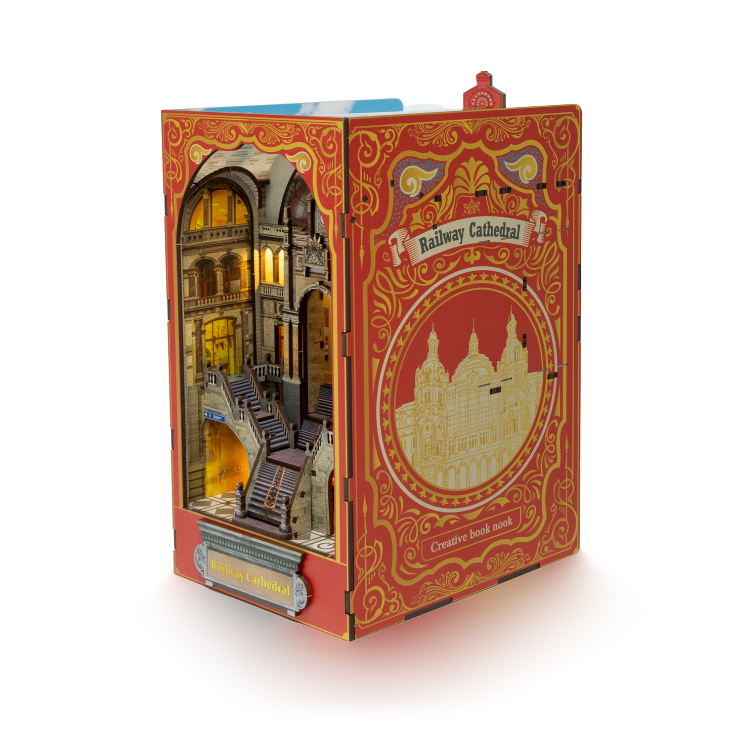 Railway Cathedral Double Sided DIY Miniature Book Nook