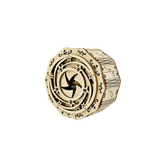 Stars Music Box 3D Mechanical Wooden Puzzle