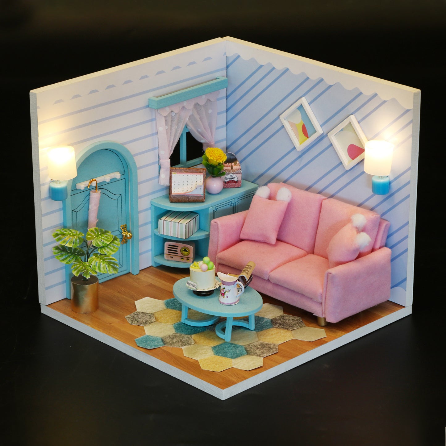 Sunny Living Room DIY Miniature House