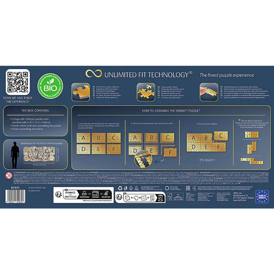 Trefl Prime Jigsaw Puzzle - Ancient Celestial Maps 9000pcs 198*93cm