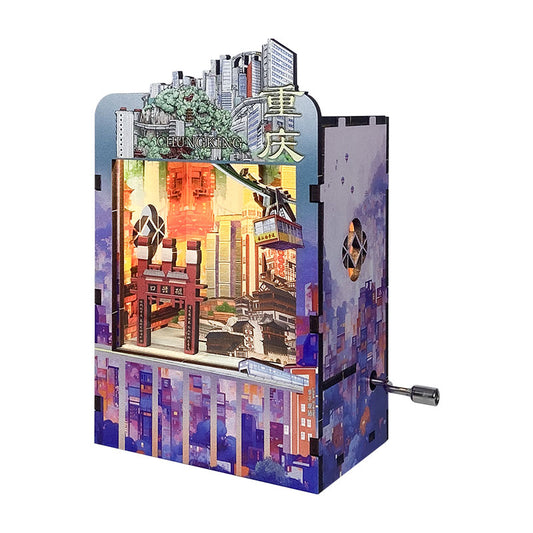Chongqing 3D Mechanical Wooden Puzzle Music Box