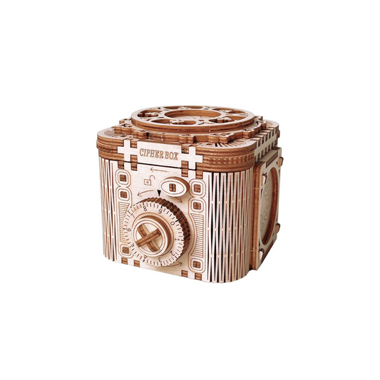 Cipher Box 3D Mechanical Wooden Puzzle