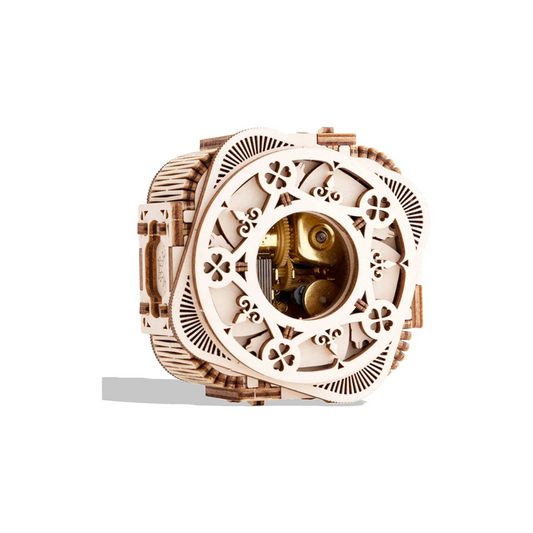 Clover Music Box 3D Mechanical Wooden Puzzle