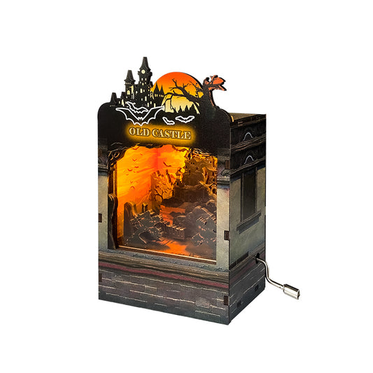 Dark Castle 3D Mechanical Wooden Puzzle Music Box