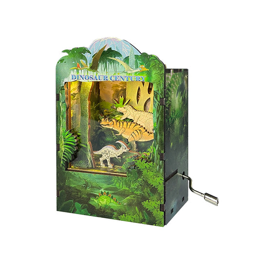 Jurassic World 3D Mechanical Wooden Puzzle Music Box