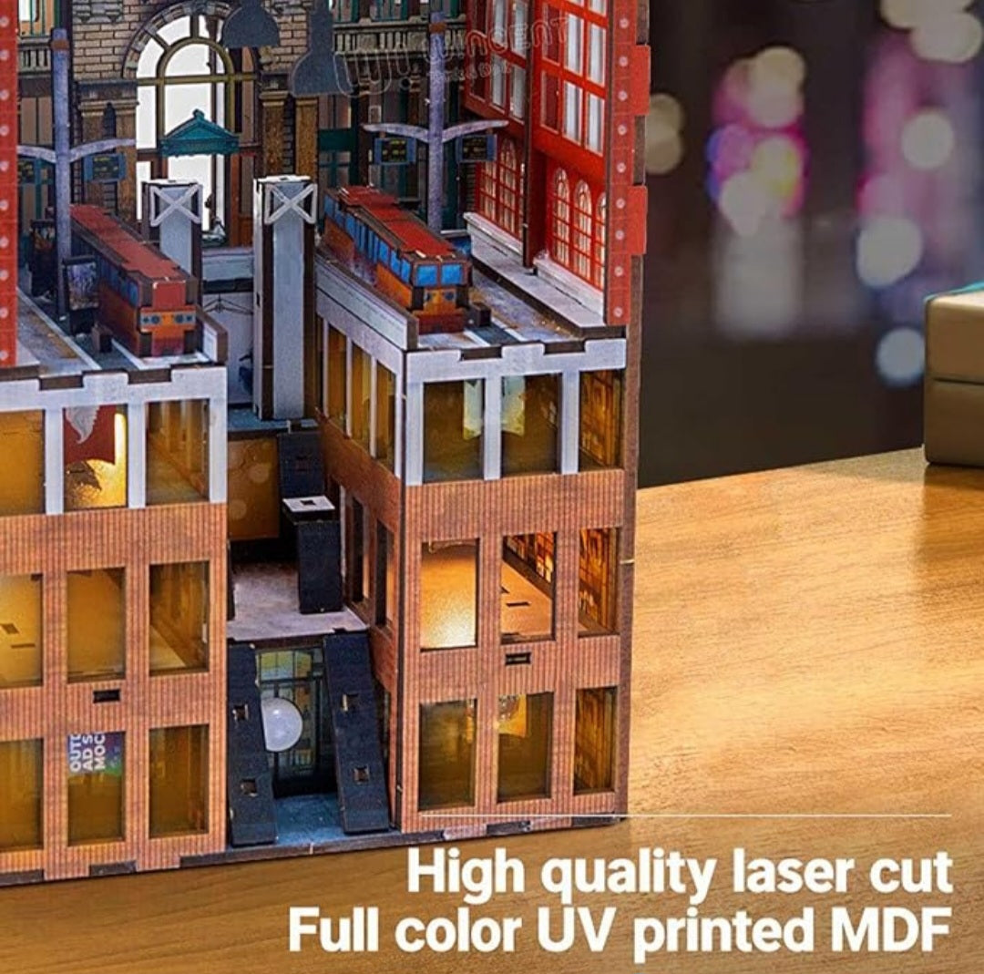 Railway Cathedral Double Sided DIY Miniature Book Nook