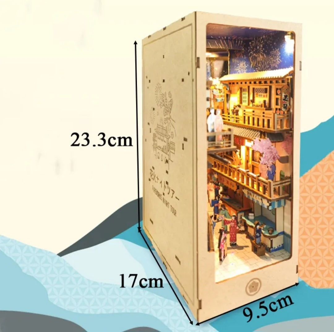 Fireworks Night Tour DIY Miniature Book Nook