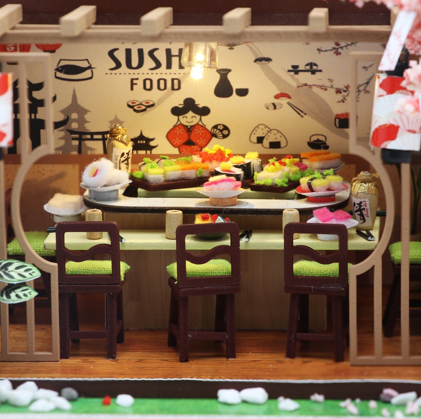 Gibbon Sushi House DIY Miniature House