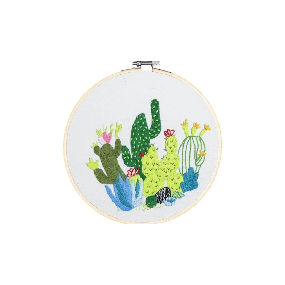 Cactus Garden V1 Embroidery Kit 20cm