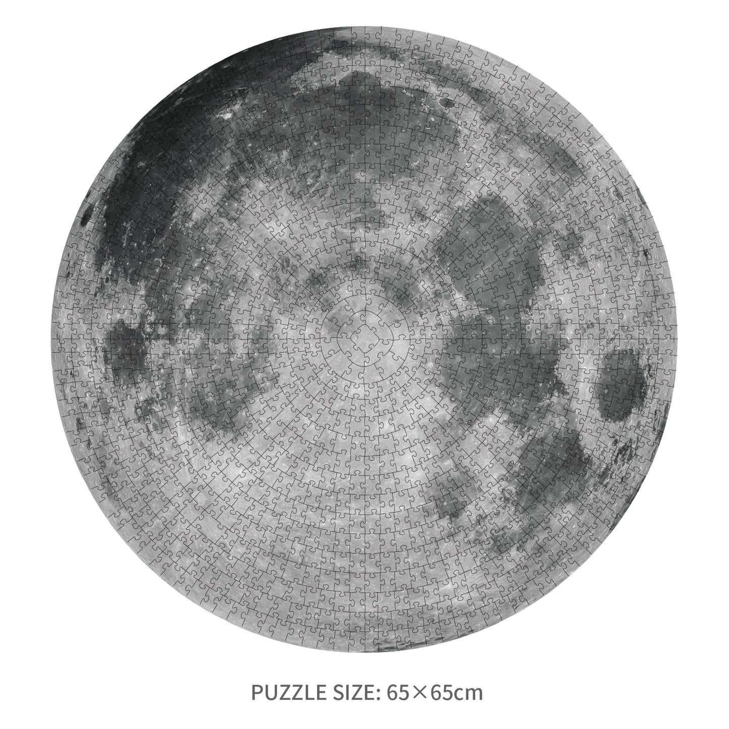 Moon Round Jigsaw Puzzle 1000pcs 65cm