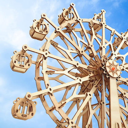 Ferris Wheel With Music Box 3D Mechanical Wooden Puzzle Large