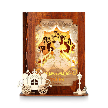 The Princess Tales Story Book Lamp 3D Wooden Puzzle With Lights