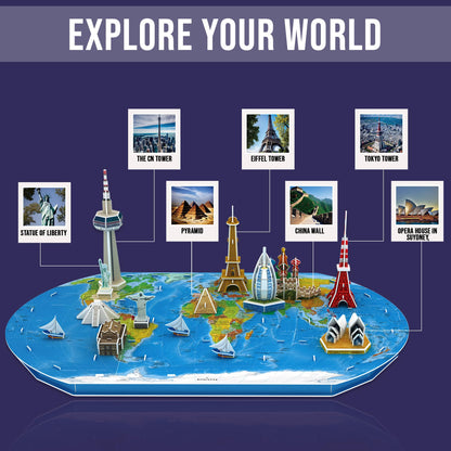 World Trip 3D Puzzle Large