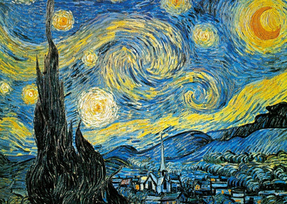 Vincent Van Gogh Starry Night, 1889 Artwork Mini Jigsaw Puzzle 1000pcs 38*26cm