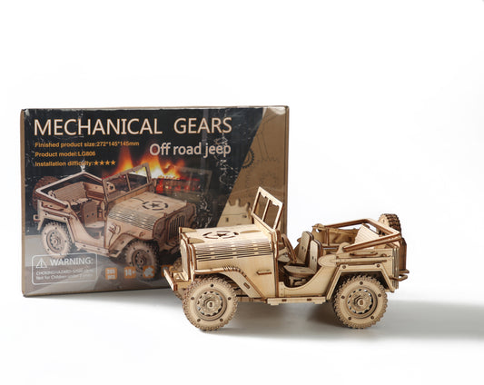 Off-Road Jeep 3D Wooden Puzzle Large