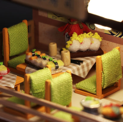 Gibbon Sushi House DIY Miniature House