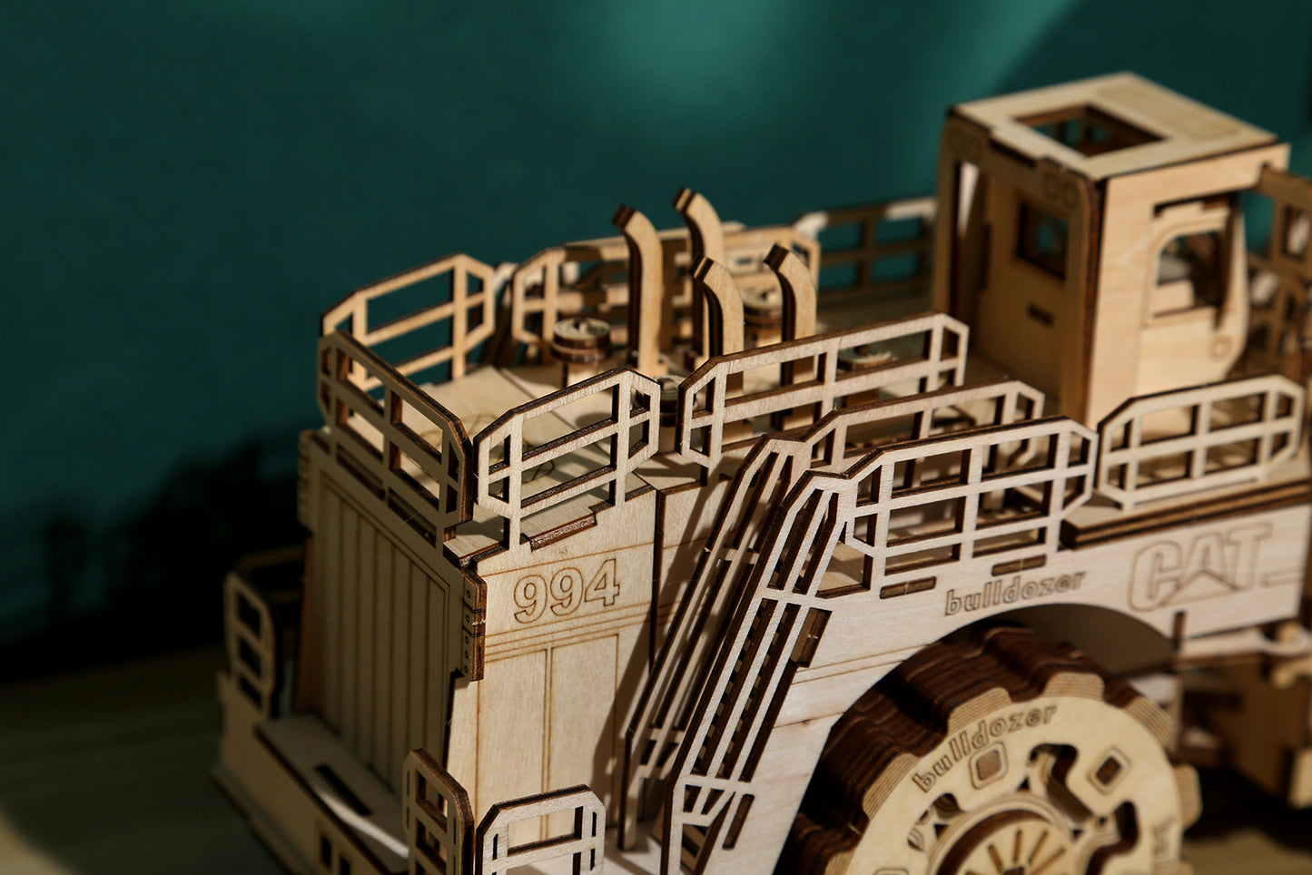 Bulldozer 3D Mechanical Wooden Puzzle