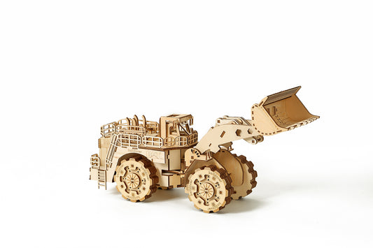 Bulldozer 3D Mechanical Wooden Puzzle