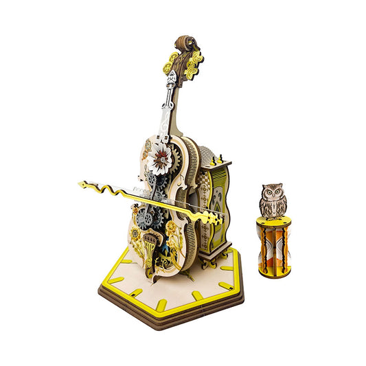 Cello Virtuoso Music Box 3D Mechanical Wooden Puzzle