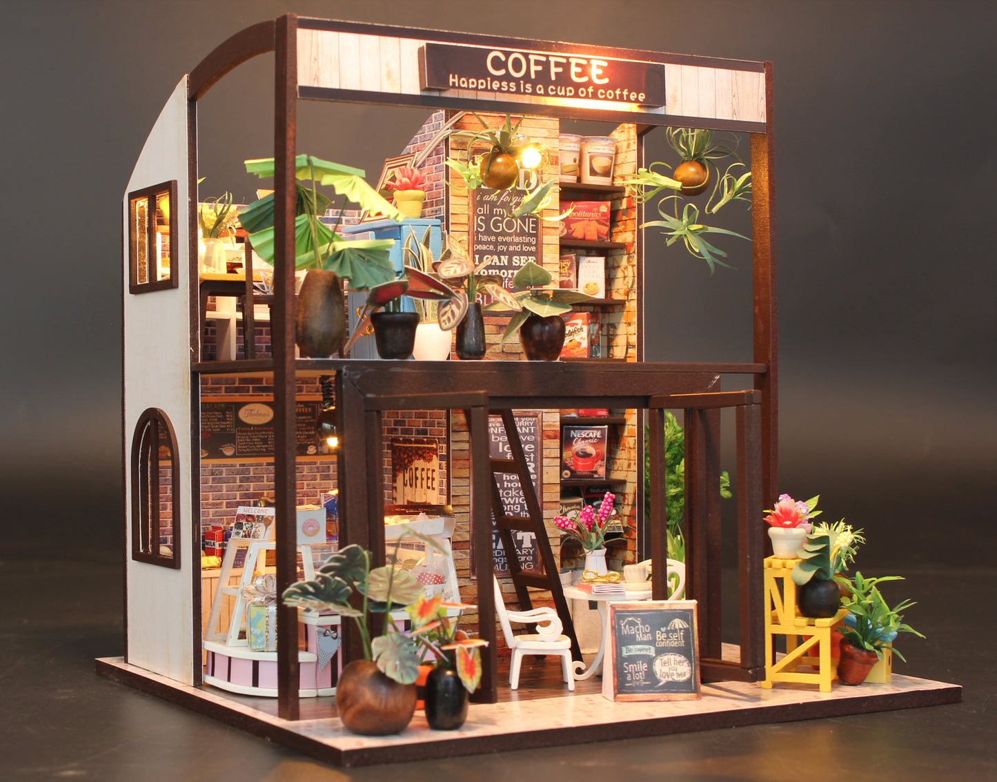 Coffee House DIY Miniature House