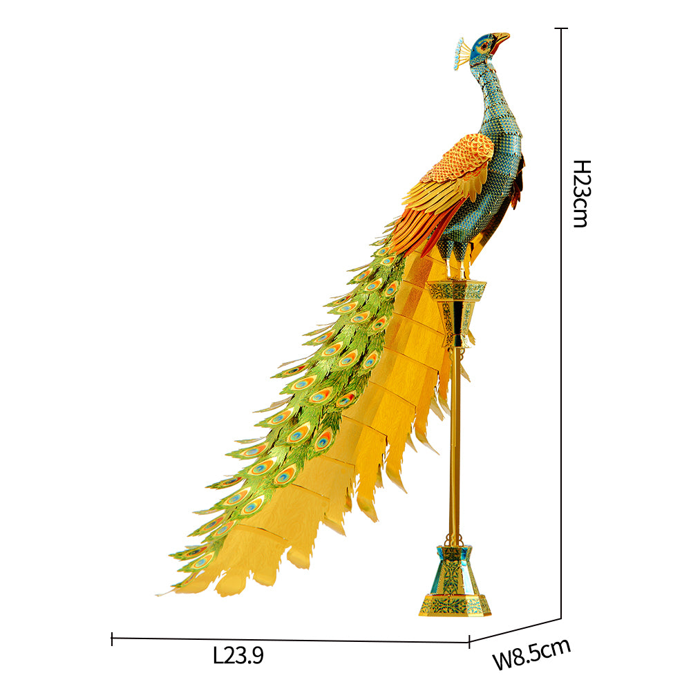 Colorful Peacock 3D Metal Puzzles