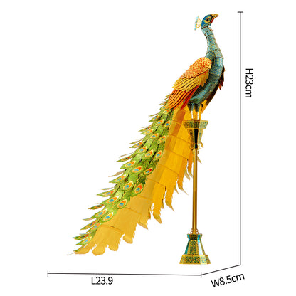 Colorful Peacock 3D Metal Puzzles