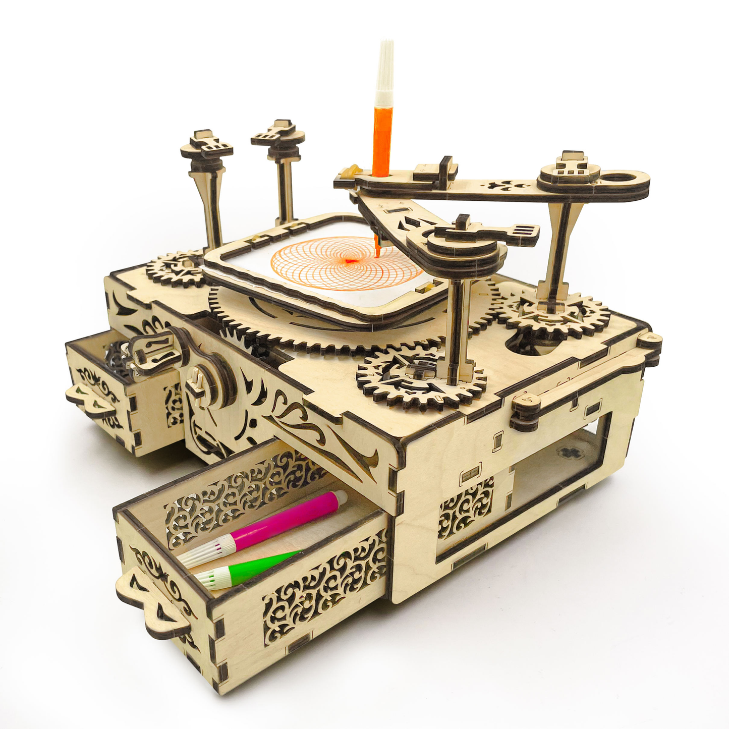 Drawing Machine V1 3D Mechanical Wooden Puzzle